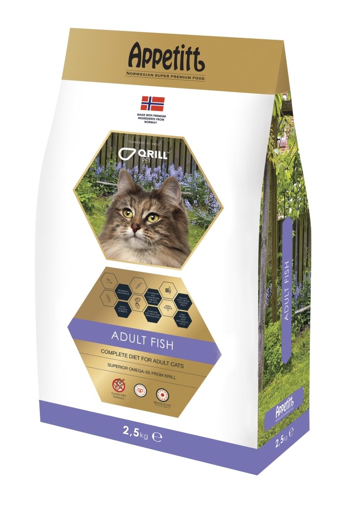 Appetitt cat adult fish 2,5kg.