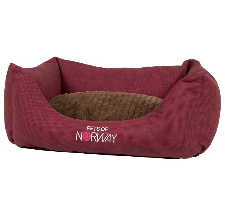 Pets of norway rød Faux Leather - Str. L - 100cm