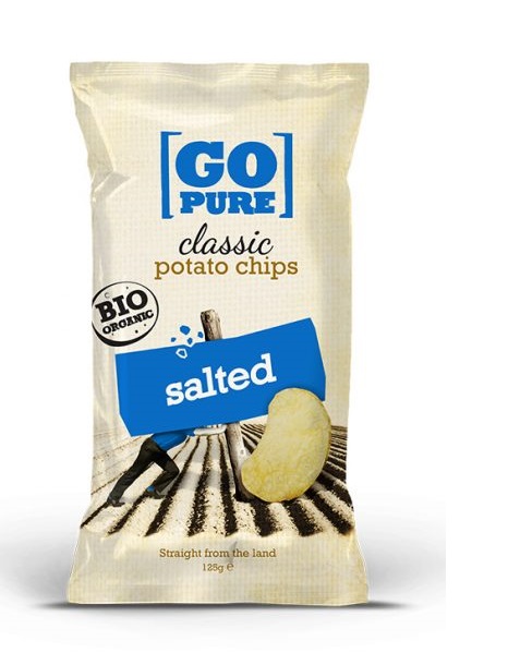 Go Pure Classic Chips Sea Salt 125g
