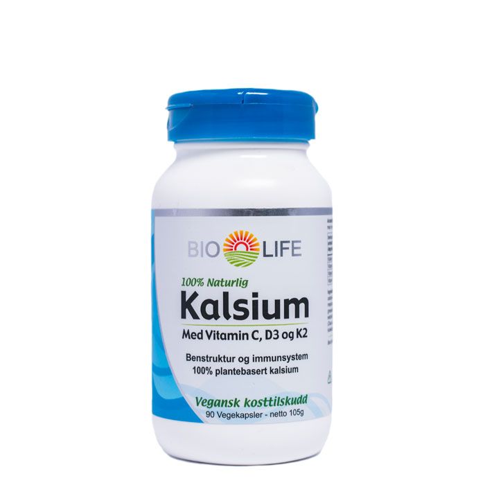 Bio Life Kalsium m/Vit C, D3, K2