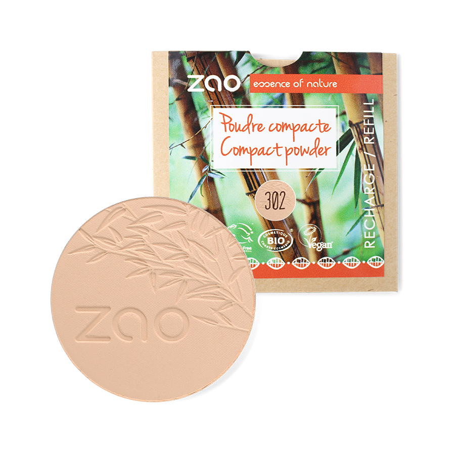 ZAO Compact Powder 302 Beige Orange Refill