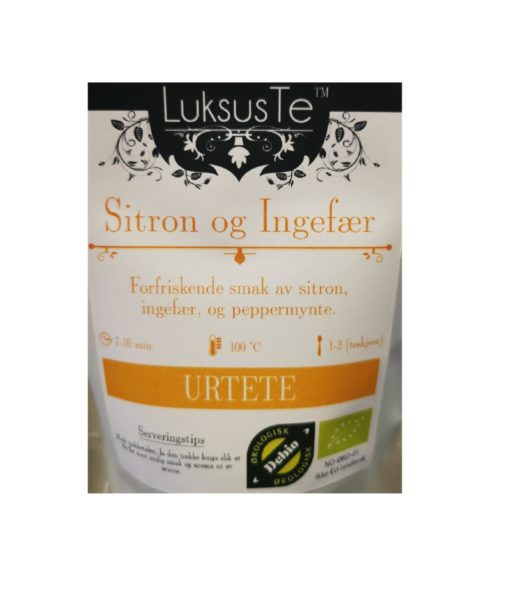 LuksusTe Sitron & Ingefær 100g