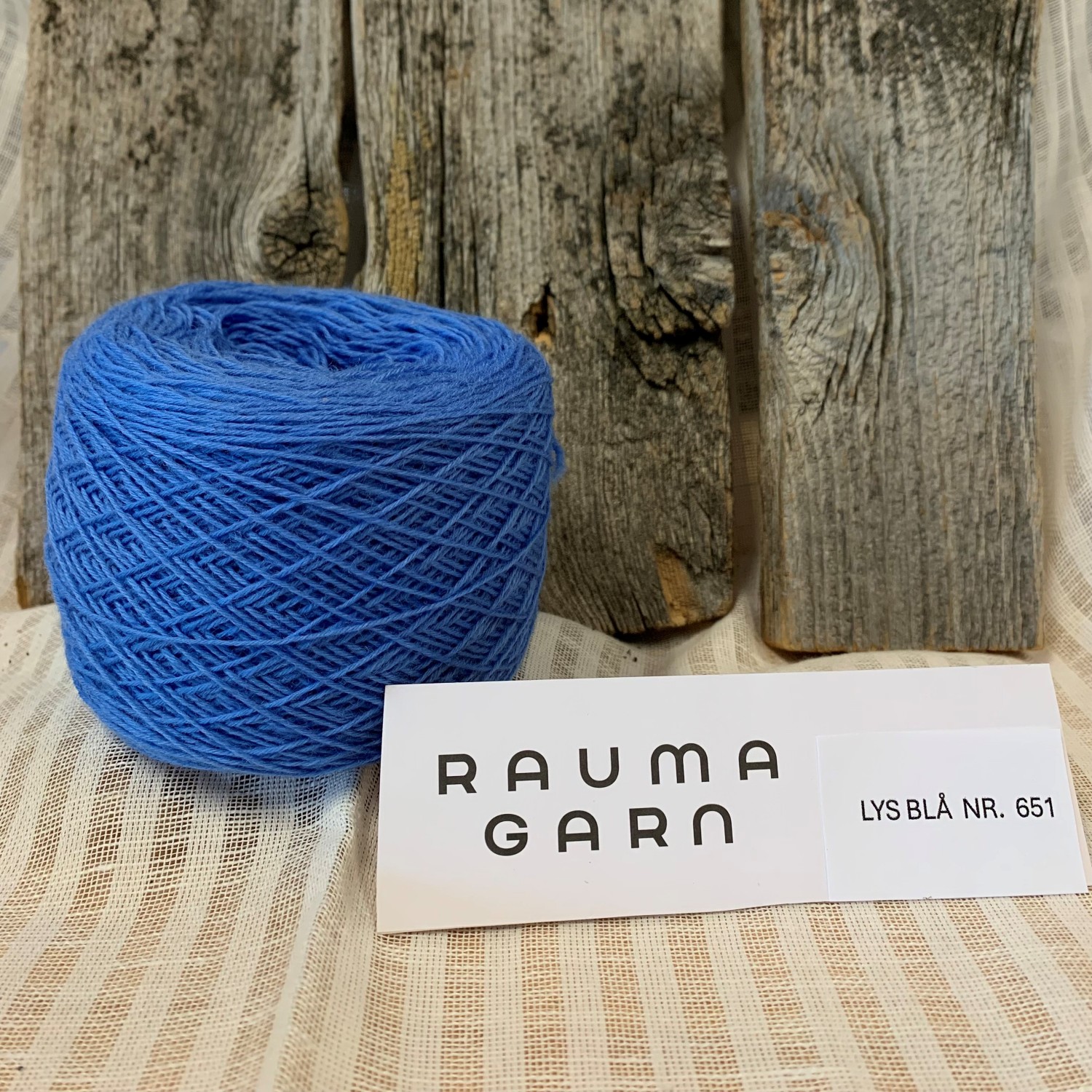 NM 25/5 Beltegarn 651 lys blå nøste 100 gram