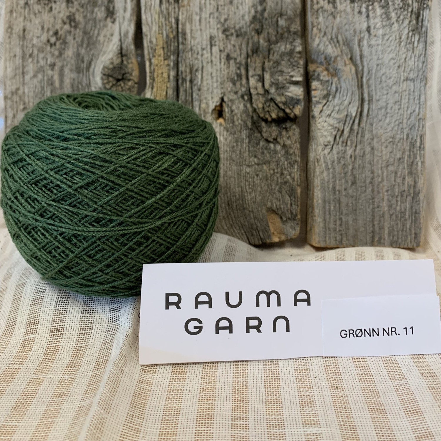 NM 25/5 Beltegarn 11 grønn, nøste 25 gram