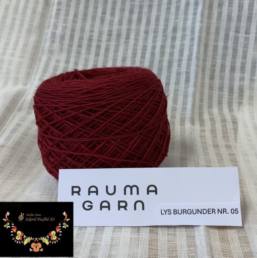 NM 25/5 BELTEGARN 05 lys burgunder nøste 100 gram