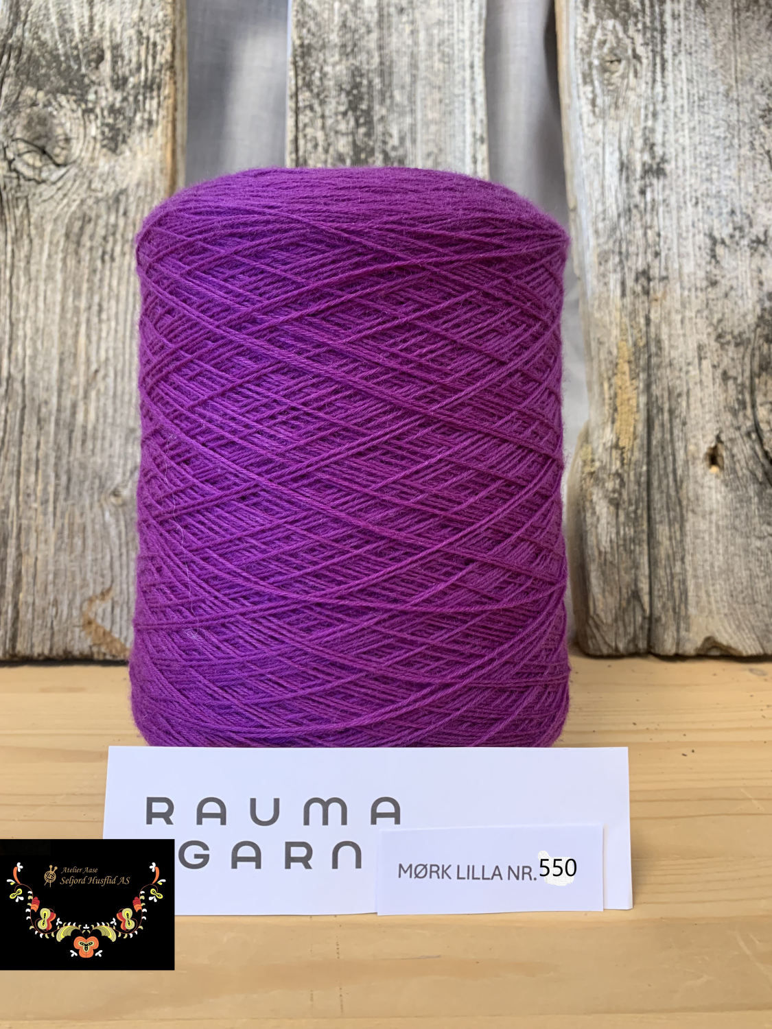 114. NM 25/5 BELTEGARN x-spole farge 550 mørk lilla 1 kg