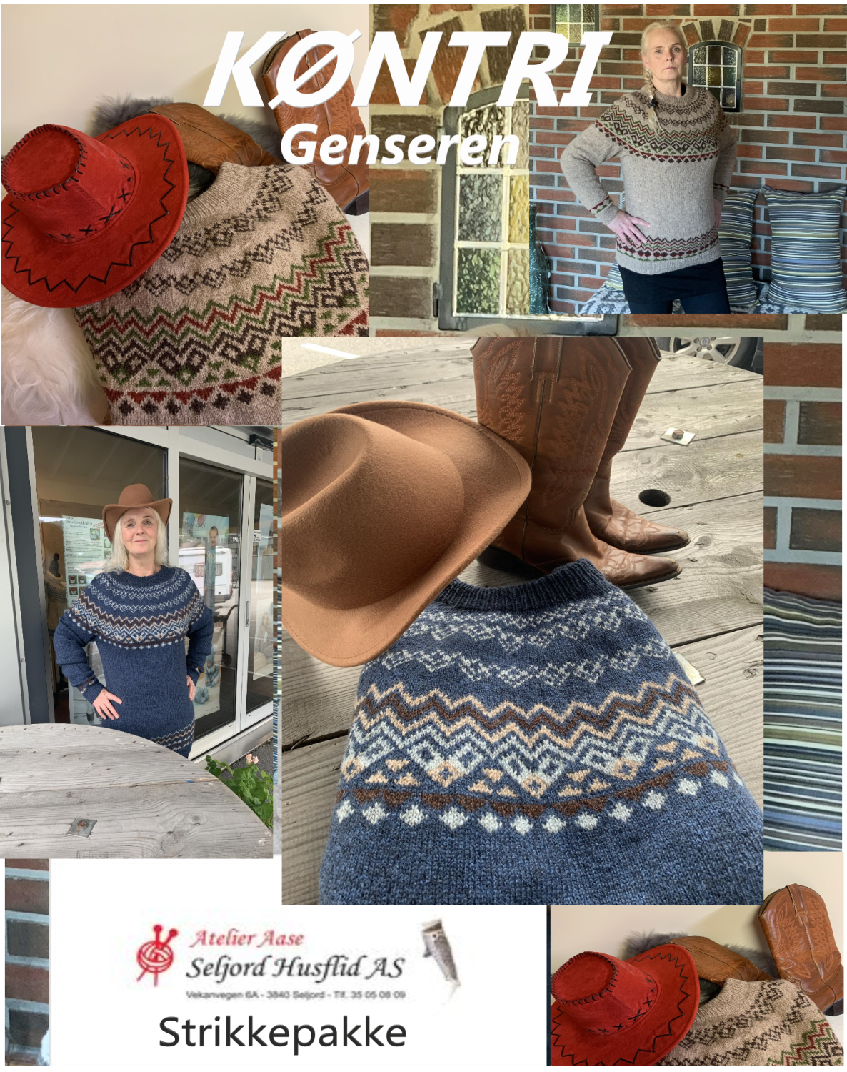 KØNTRI genser - XL Blå