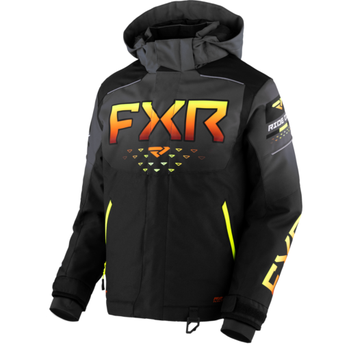 FXR Helium Jacket Black/Char/Inferno Yth