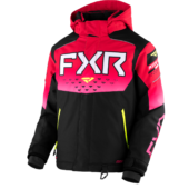 FXR Helium Jacket Black/Raspberry Fade/Hi Vis Yth