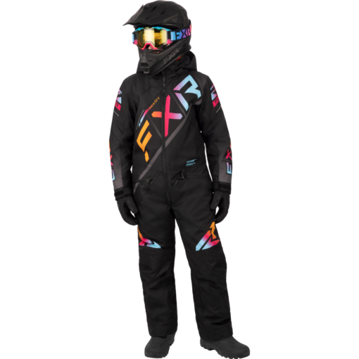 FXR CX Monosuit Black/Spectrum Yth