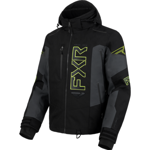 FXR Helium X 2-in-1 Jacket Black/Asphalt/HiVis