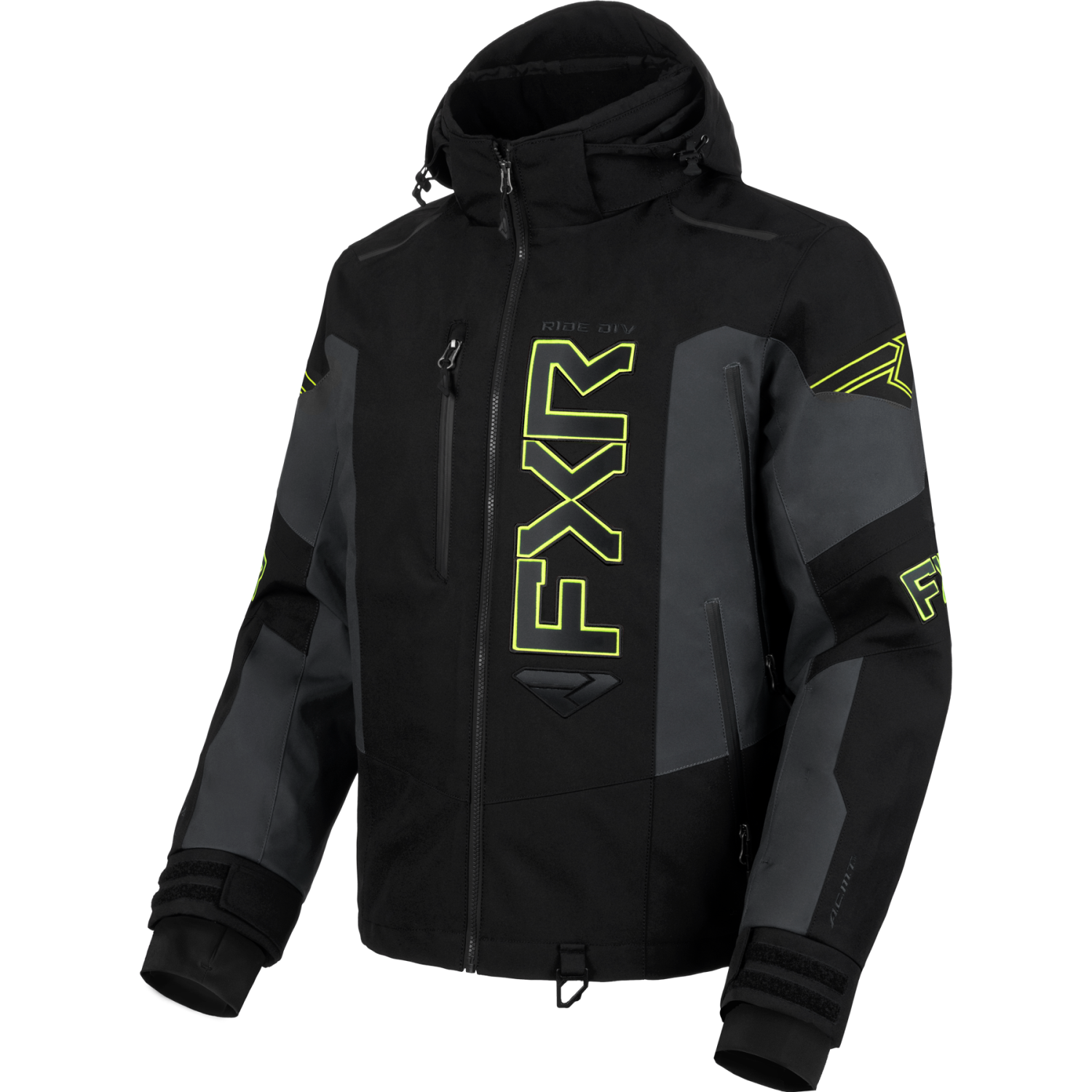 FXR Helium X 2-in-1 Jacket Black/Asphalt/HiVis