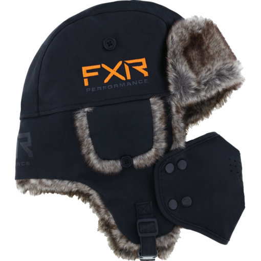 FXR Trapper Hat Black/Orange