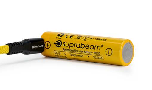 Suprabeam M-serie Batteri LI-ION 18650, 3000mAh USB-C