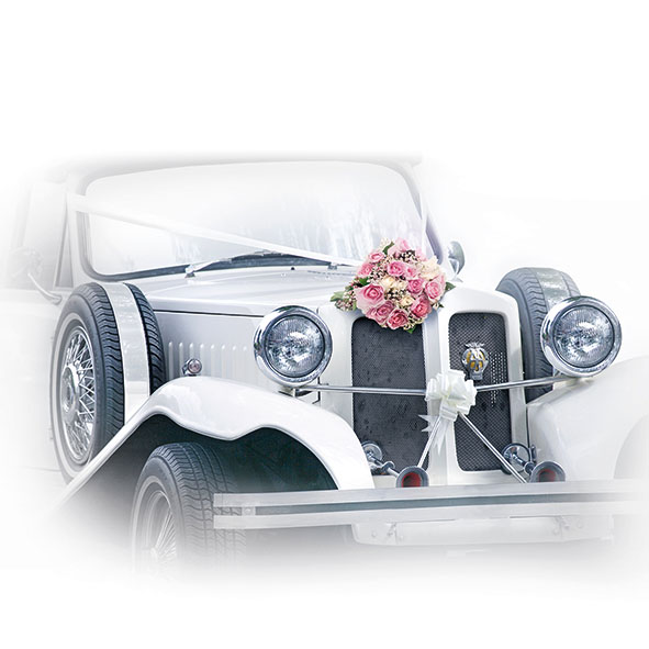 Serviett Lunsj 33x33cm Wedding Car