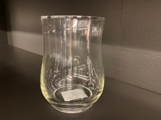 Vase /telysholder glass Ø8,5 H13cm