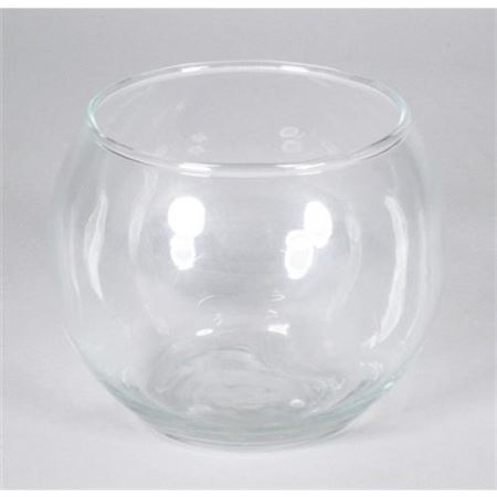Vase /telysholder glass Ø8/11 H8,5cm