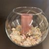 Glassbolle vase/lysglass Ø14/25 H20cm