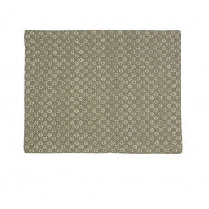 Brikke Lin grønn hvit mønstret 35x45cm 100% Bommul