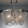 Lampe / Taklampe Plafond kjeder sølv stainless steel