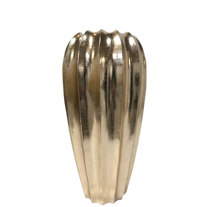 Vase dekorurne XXL fiber gull D40 H89cm