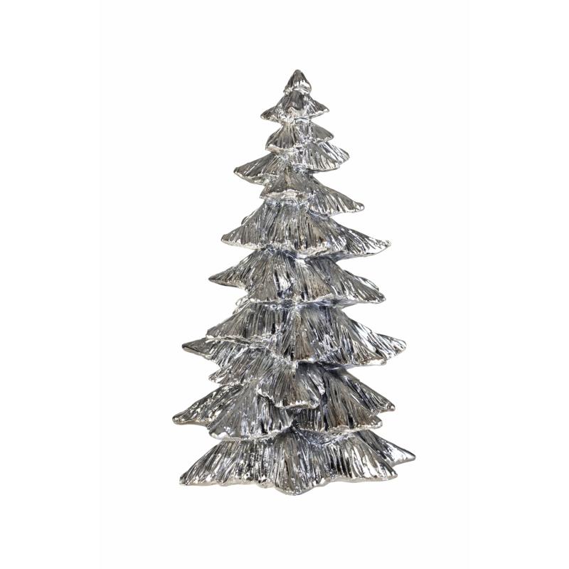 Tre juletre Jul dekortre Lene Bjerre sølv H15cm