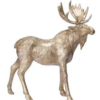 Elg figur dekor Jul Lene Bjerre Antikk gull H30cm Serafina
