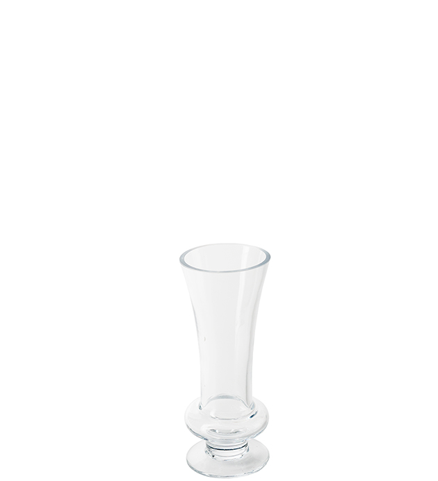 Vase Saga klart glass m/stett Ø8 H20cm