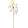 Fresia snitt stilk grønn hvit gul blomst naturtro H30cm