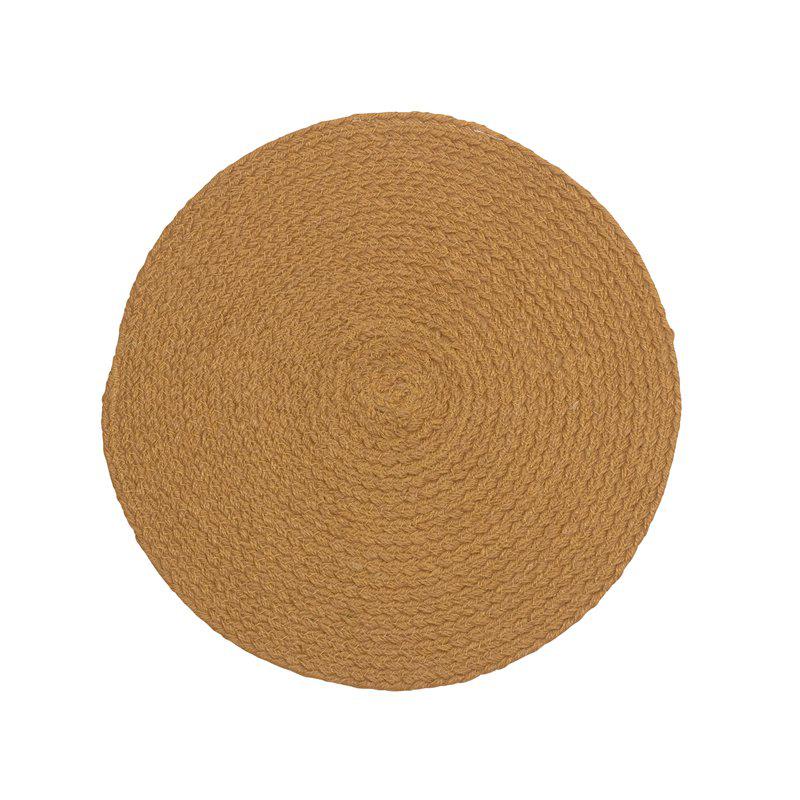 Spisebrikke SIGGE Saffran gul Ø38cm 100% Jute