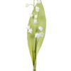 Liljekonvall hvit snitt stilk med blad H21cm