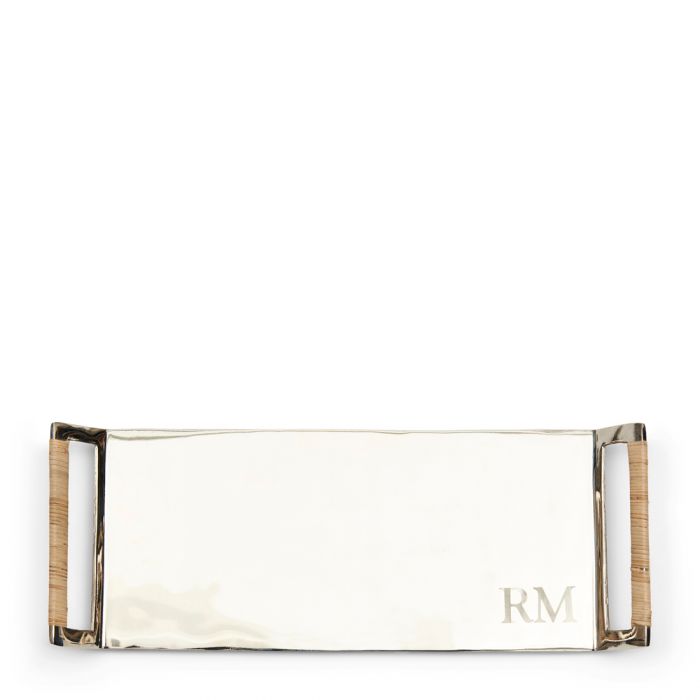 Brett fat lysfat serveringsbrett Riviera Maison Palm Beach Tray RM logo  15x40cm