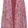 Blazer Dressjakke i Rosa burgunder mønster CRRona Berry Flower Wall 95% Polyester 5% Elastane