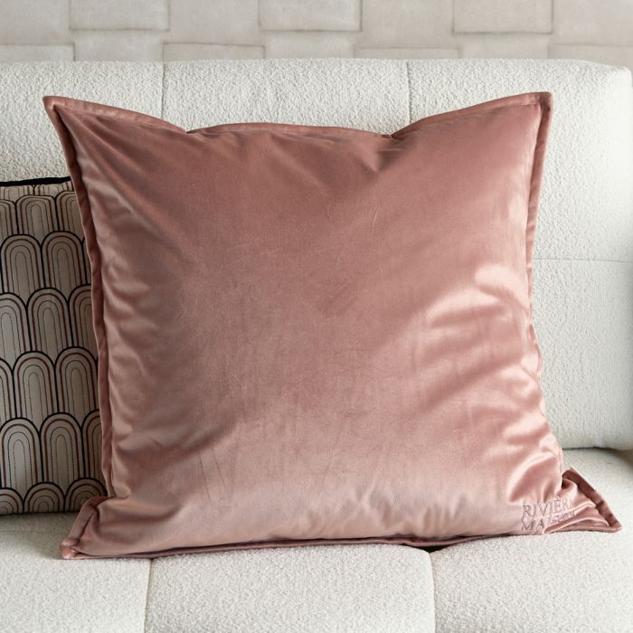 Riviera Maison Putetrekk Velur RM Velvet Pillow Cover pink 60x60