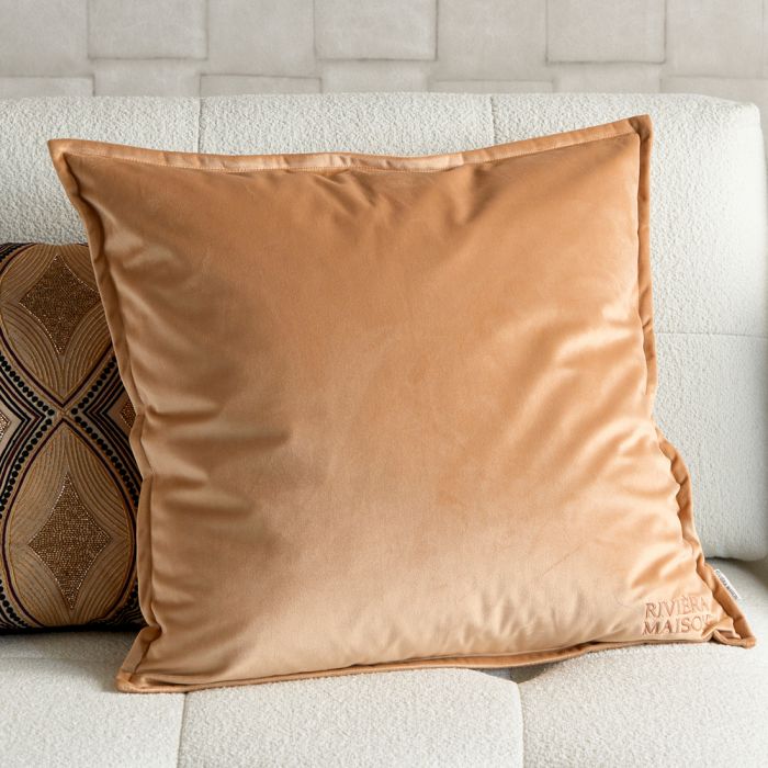 Riviera Maison Putetrekk Velur RM Velvet Pillow Orange 60x60