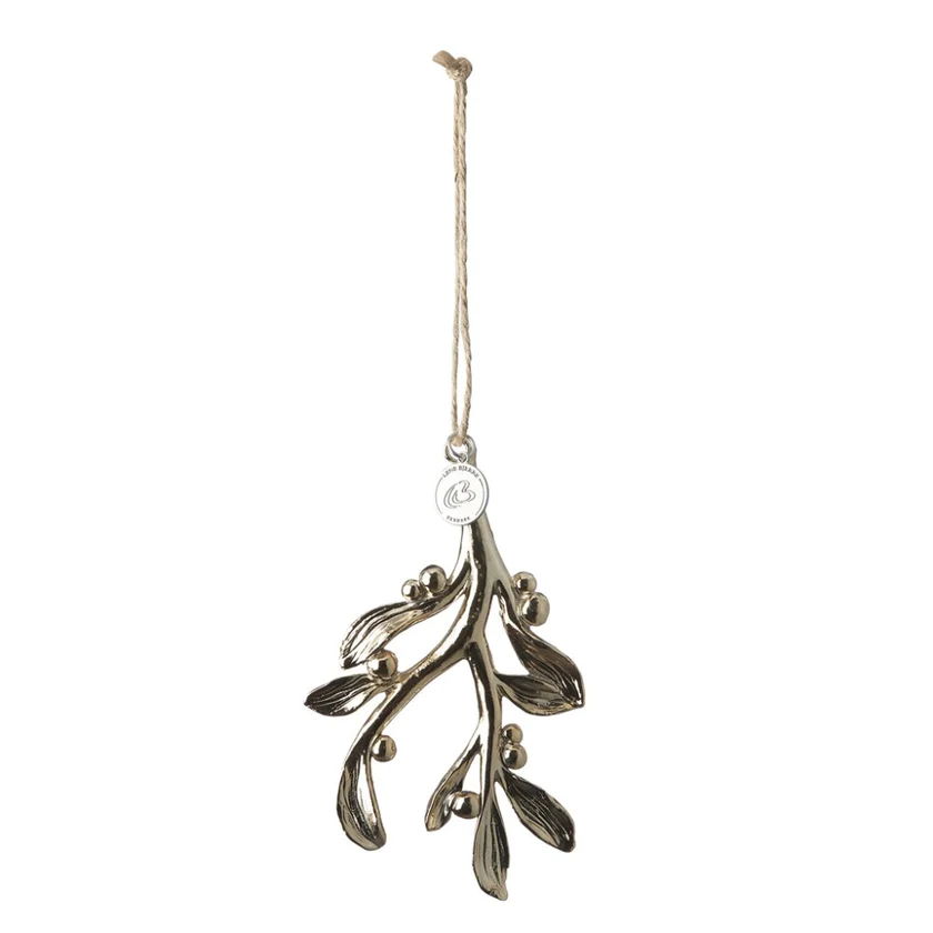 Misteltein Juletrepynt ornament jul heng lys gull Lene Bjerre Serafina H11 cm. light gold