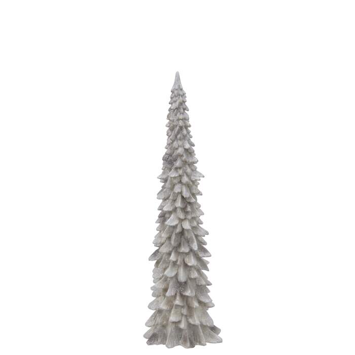 Dekortre Juletre tre Jul Juletre poly D11 H38 cm white snowglitter