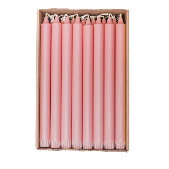 Kronelys Soft pink 100% Stearin øko 2,2x28cm