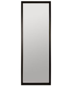 Speil sort smal ramme 40x120cm