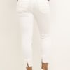Bukse Jeans Hvit med sløyfe CRSorya 7/8 Jeans - Baiily Fit Snow White 28 75%Cotton,23% Polyester,2%