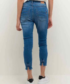 Bukse Jeans Blå med sløyfe CRSorya 7/8 Jeans - Baiily Fit Houston Blue28 75%Cotton,23% Polyester,2%