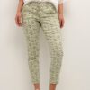 Bukse grønn Jeans CRLina 7/8 Pant - Baiily Fit Sage Green Tile 65% Cotton,33% Polyester,2% Elastane