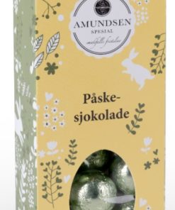 Amundsen Spesial Påskesjokolade Sjokolade egg med farget foliert papir