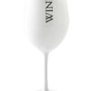 Riviera Maison Plastikk glass hvit sort tekst WINE RM Summer Wine Glass