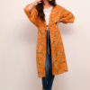 Kimono CRBahia Exotic Orange Pai m bred arm, snøring liv 100% Viscose