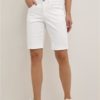Skjorts CRLotte Shorts - Coco Fit Snow White 65% Cotton