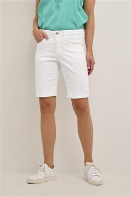 Skjorts CRLotte Shorts - Coco Fit Snow White 65% Cotton