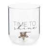 Riviera Maison Glass stjerne dekor tekst gyllent RM Time To Shine Water Glasss