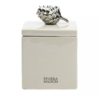 Riviera Maison Oppbevaring boks lokk hvit porselen sølv kongle RM Claudine Pine Cone Decoration Box