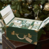 Riviera Maison Adventskalender 24 luker dekorative grønne bokser Driving Home For Christmas Adv Box